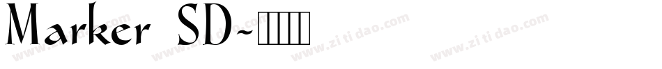 Marker SD字体转换